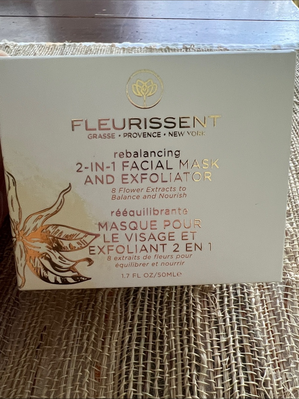 Fleurissent Rebalancing 2-in-1 Facial Mask & Exfoliator — White/Gold